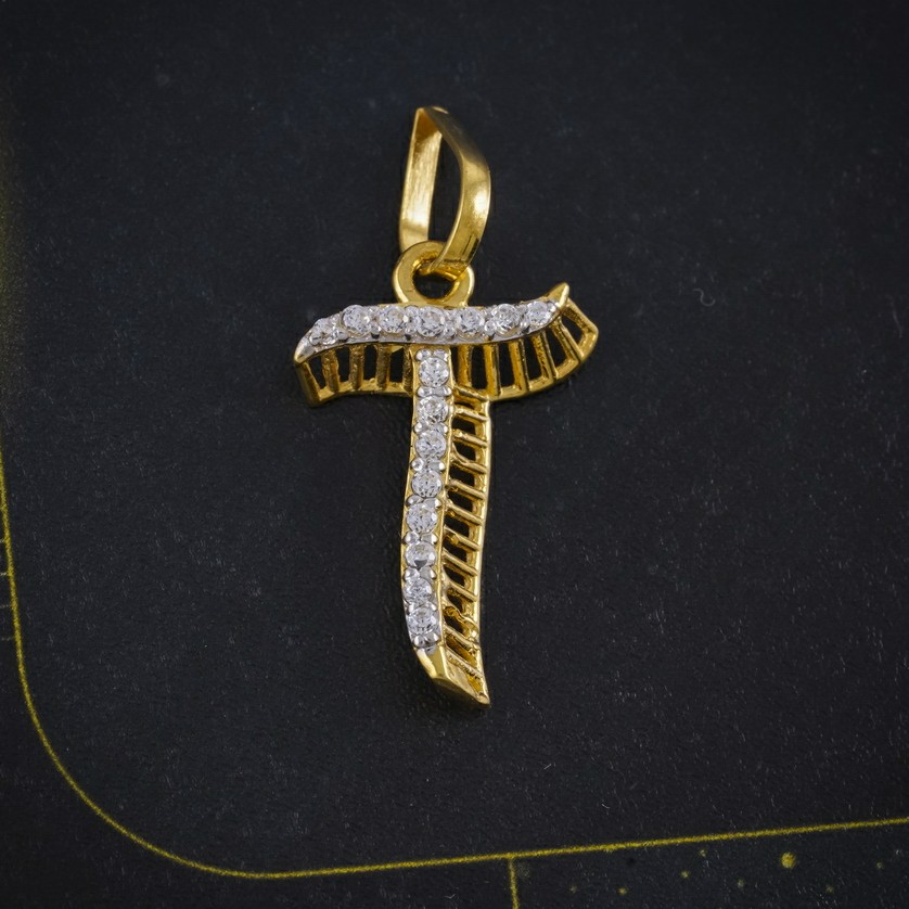 cz letter pendant