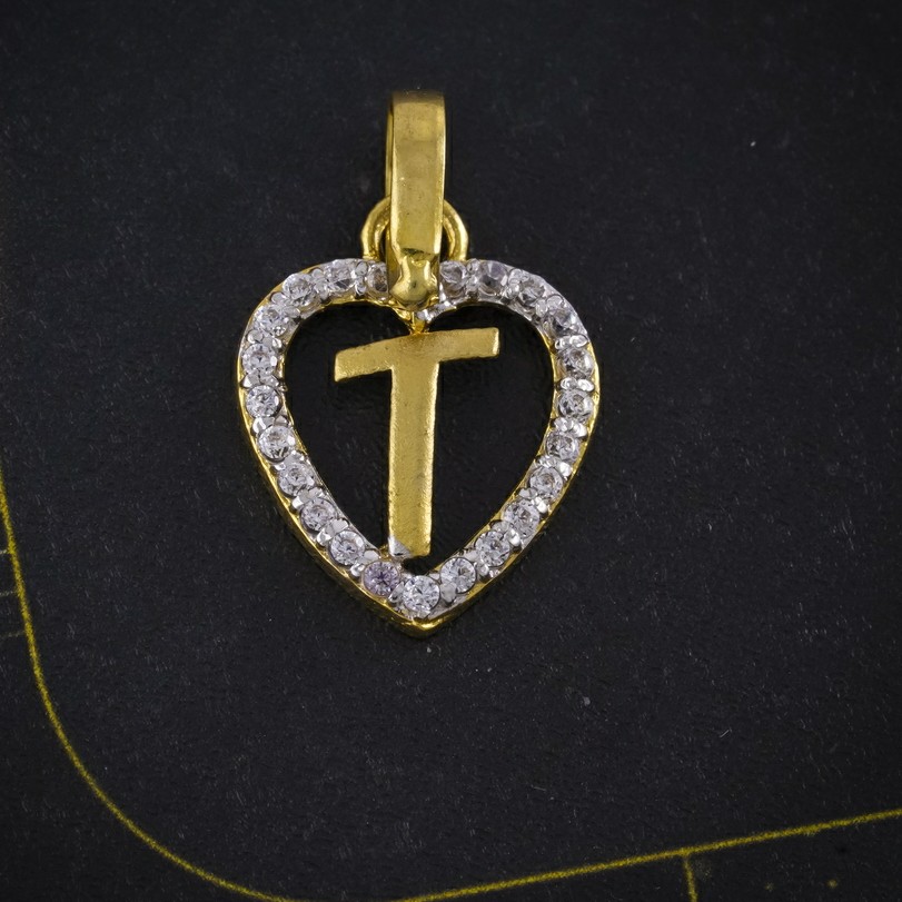 cz letter pendant