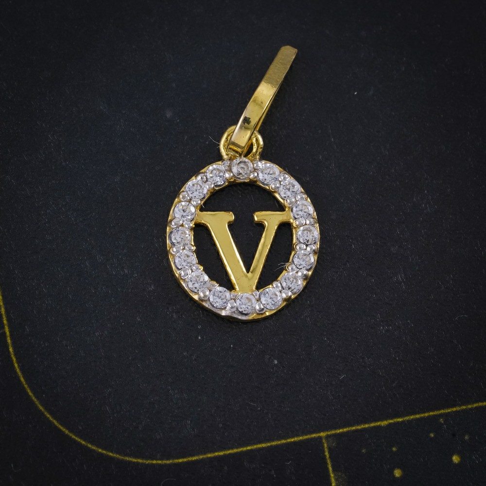 cz letter pendant
