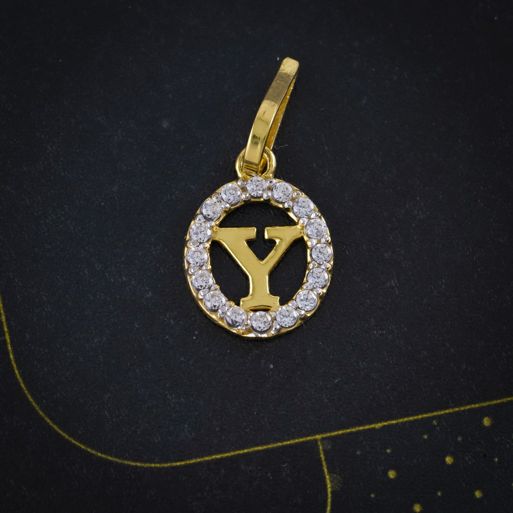 cz letter pendant