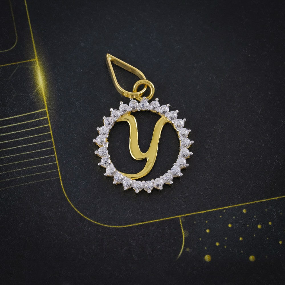 cz letter pendant