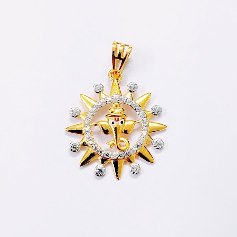 Cz surya pendant