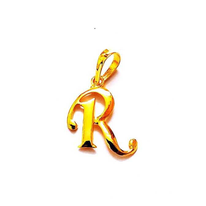 Plain casting letter pendant