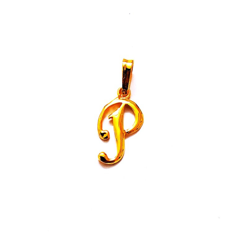 Plain casting letter pendant