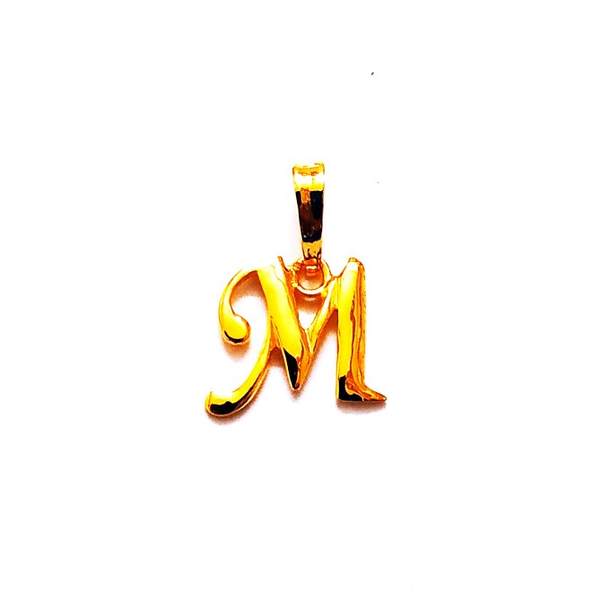 Plain casting letter pendant