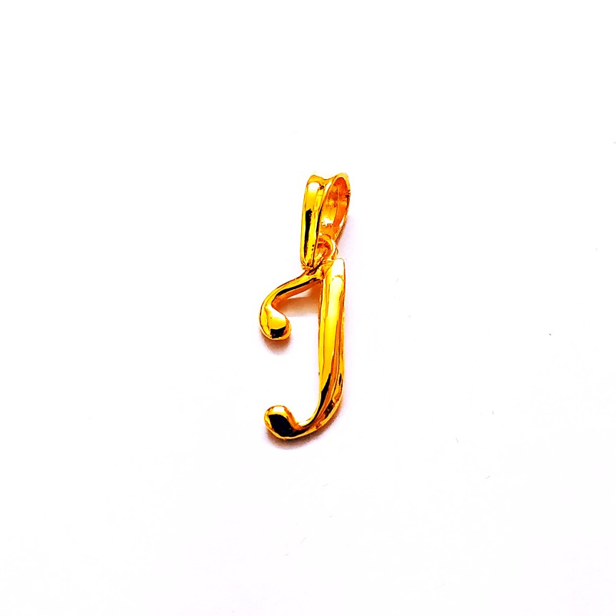 Plain casting letter pendant
