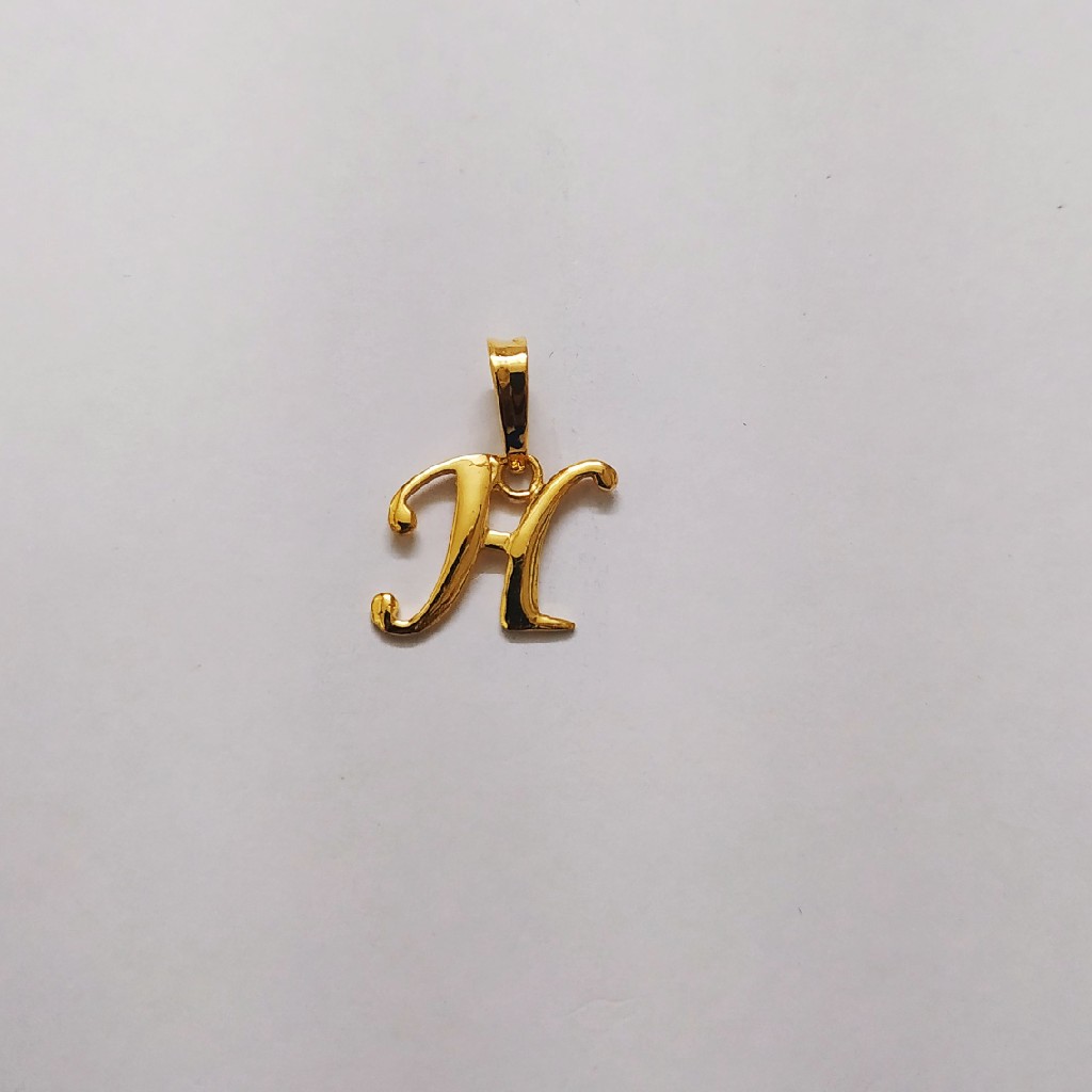 plain casting letter pendant