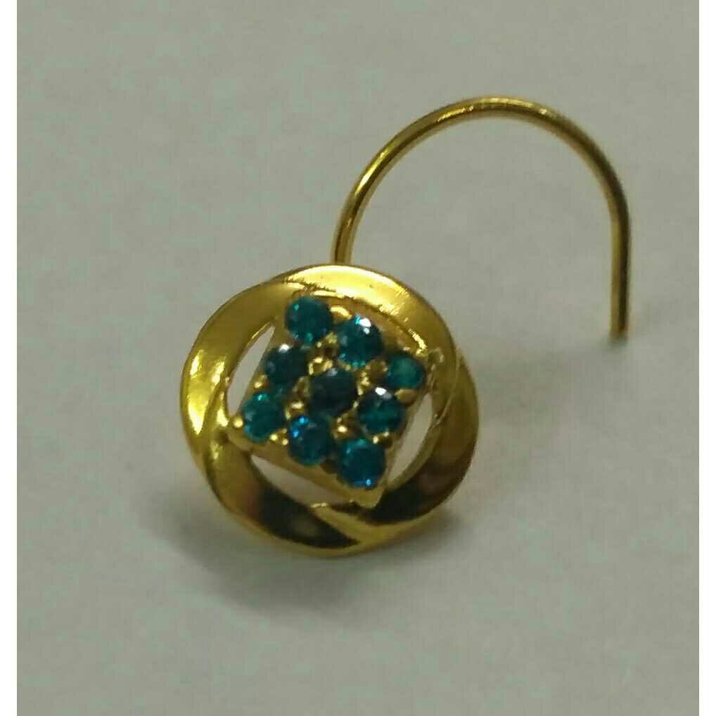 Gold Diamond Fancy Ladies Nose Pin