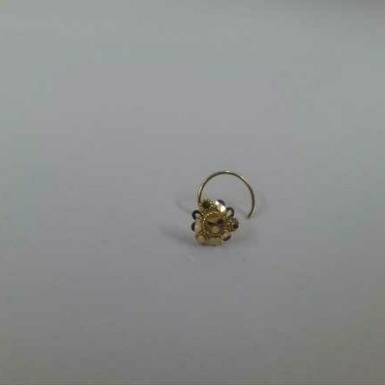 Gold Ladies Handmade Fancy Nosepin Yellow