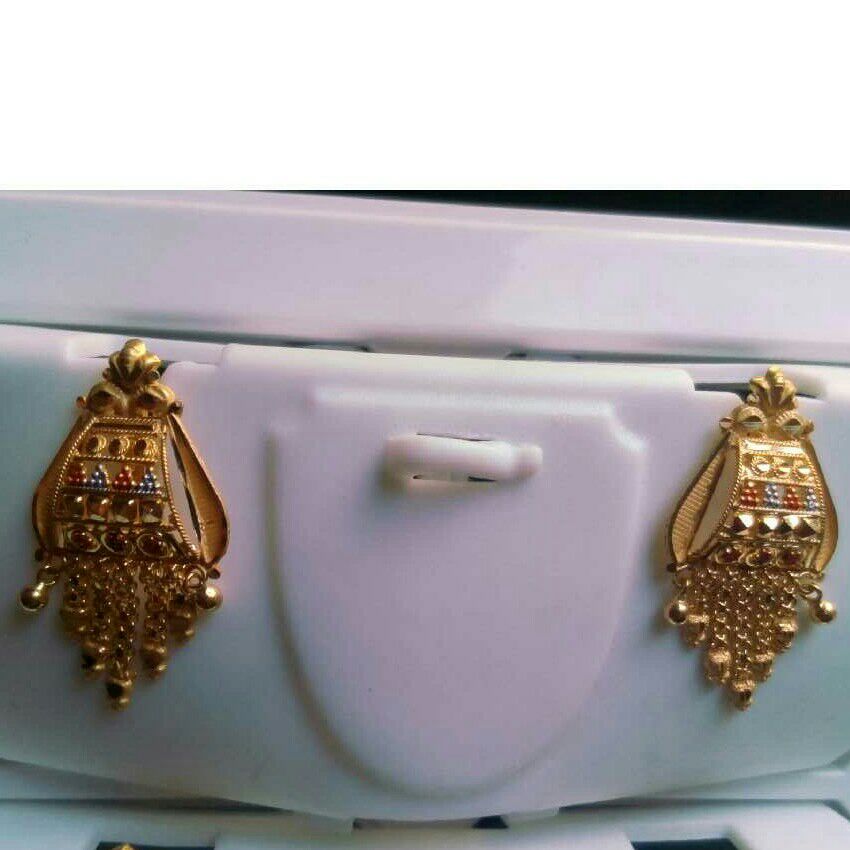18kt Gold Kalkati Earrings