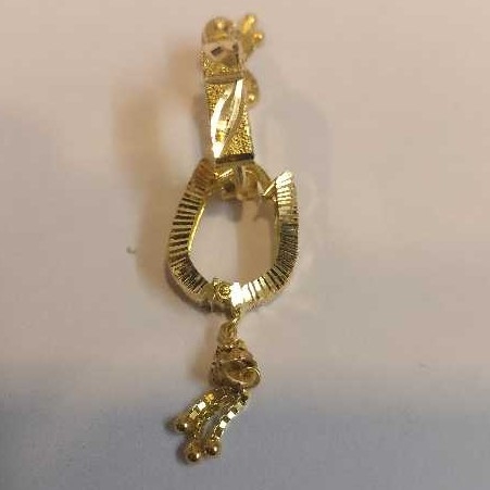18KT Gold Ladies Fancy UV Bali (Earrings)