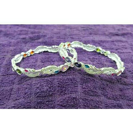 Silver Ladies Indian Fancy Bangles
