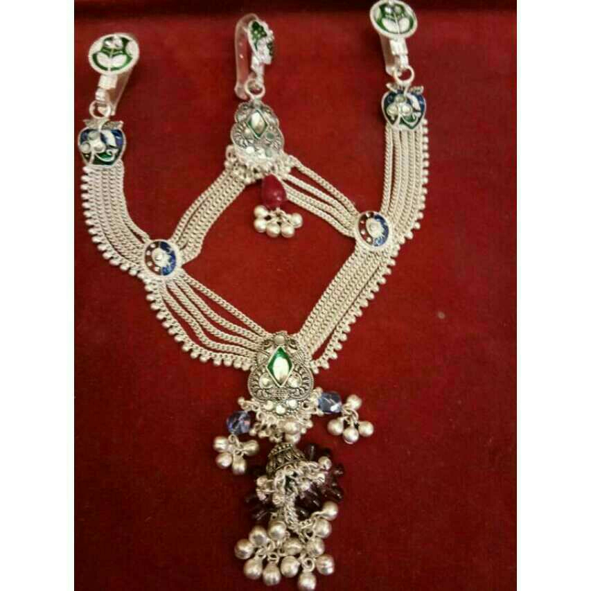 Sterling Silver 925 Ladies Indian Fancy kandora White