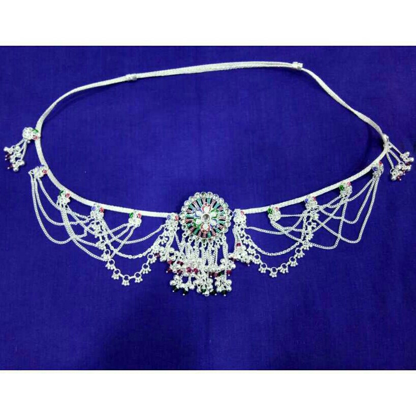 Silver Ladies Indian Fancy Kandora White