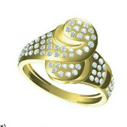 22K/916 Gold Fancy Ladies Ring