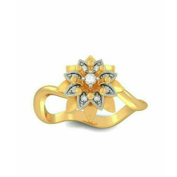 22KT Gold Modern Trendy Ring