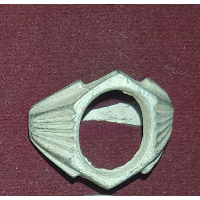 Silver Indian Round Grah Ring