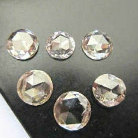 Natural Round Uncut Polished Diamonds