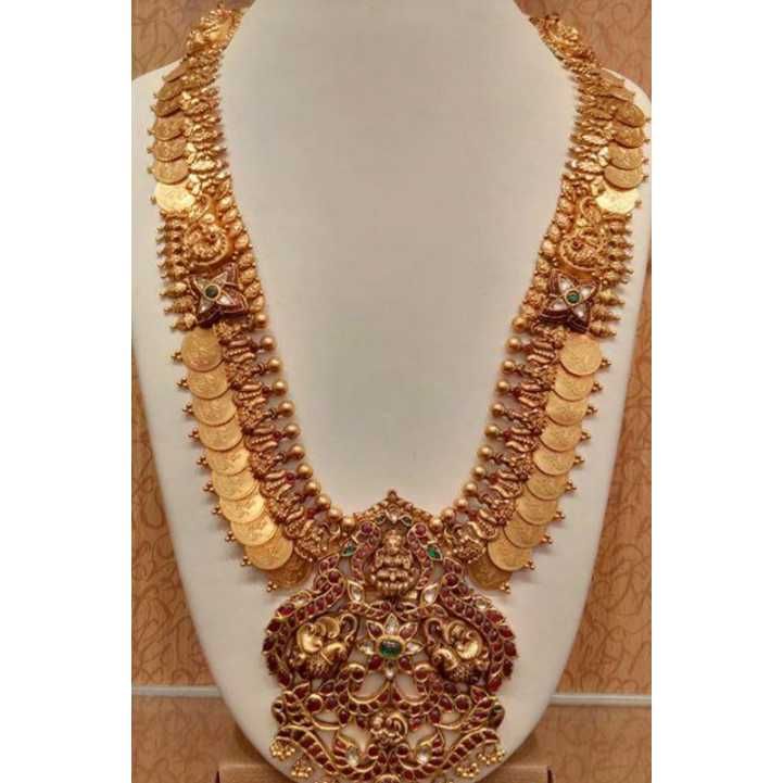 Gold Necklace Nakshi Work