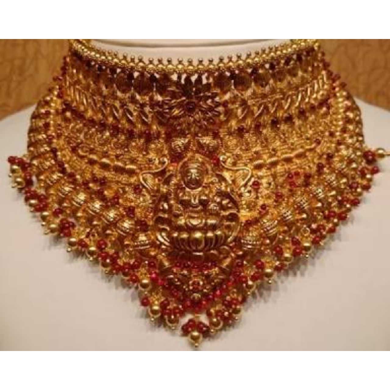 Gold Necklace Nakshi Work