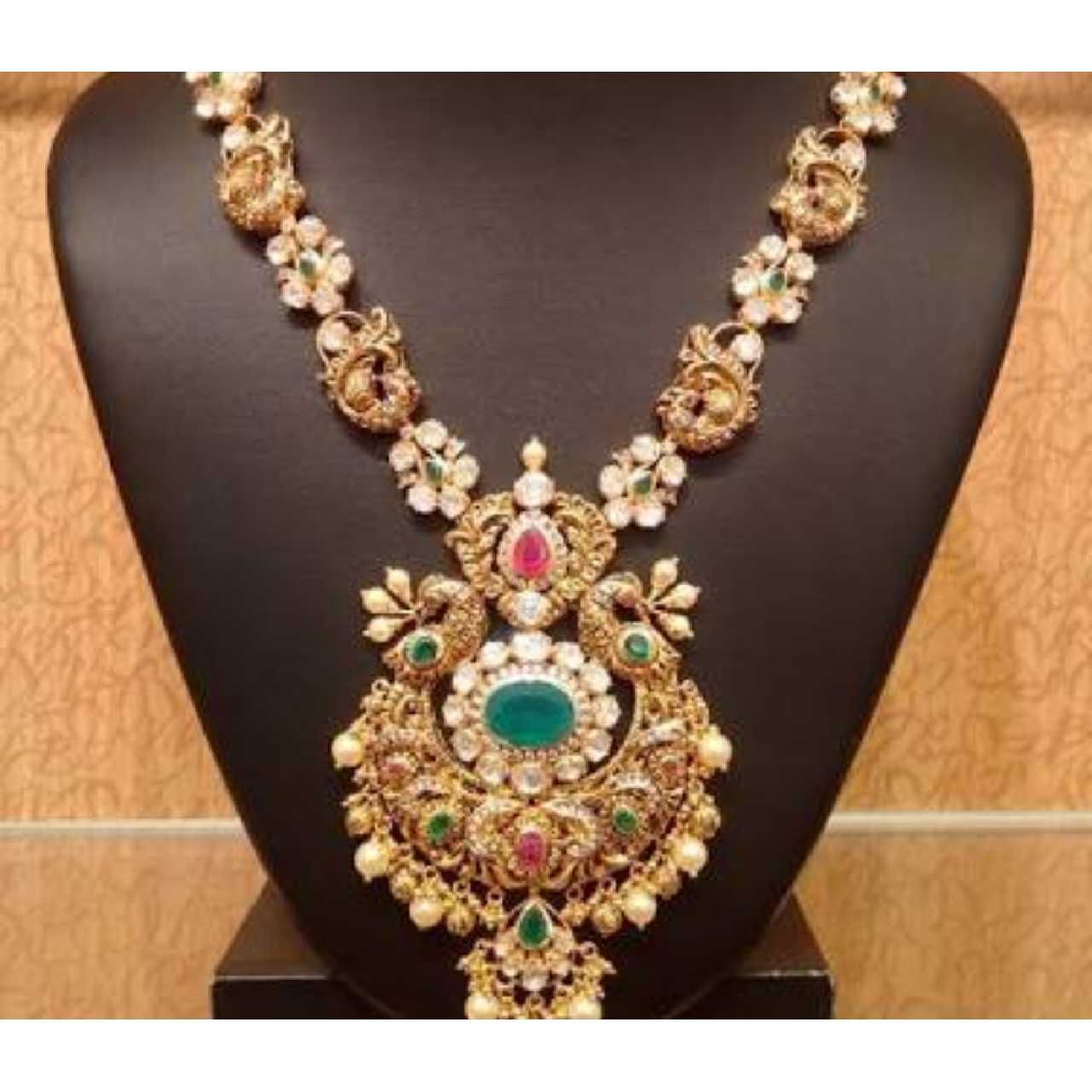 Gold Necklace Nakshi Work
