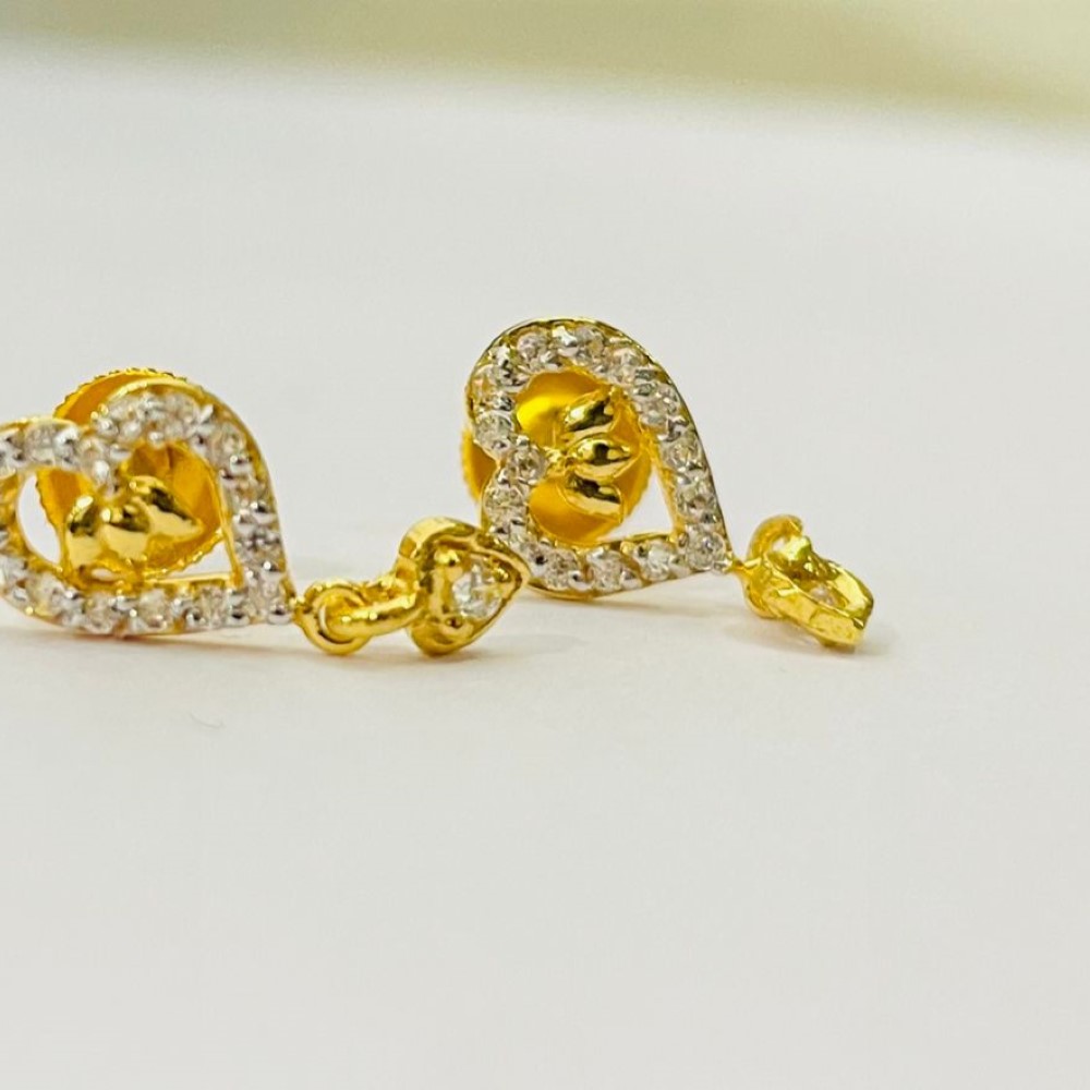 Yellow Gold Daily Wear Modern Earrings