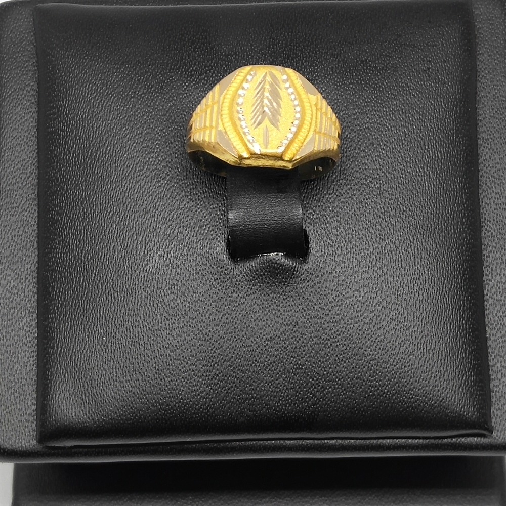 18Kt gold fancy gents ring dj-r001