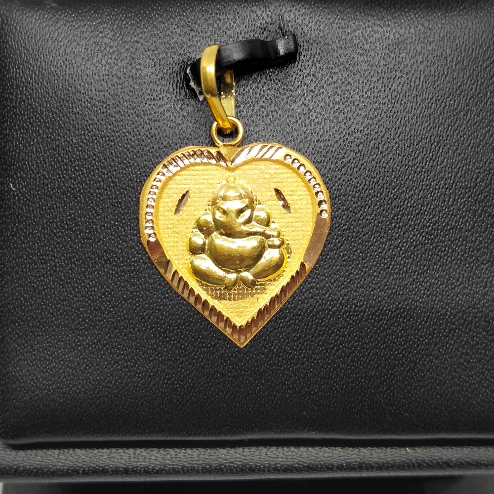18Kt gold ganesha design pendant dj-p002