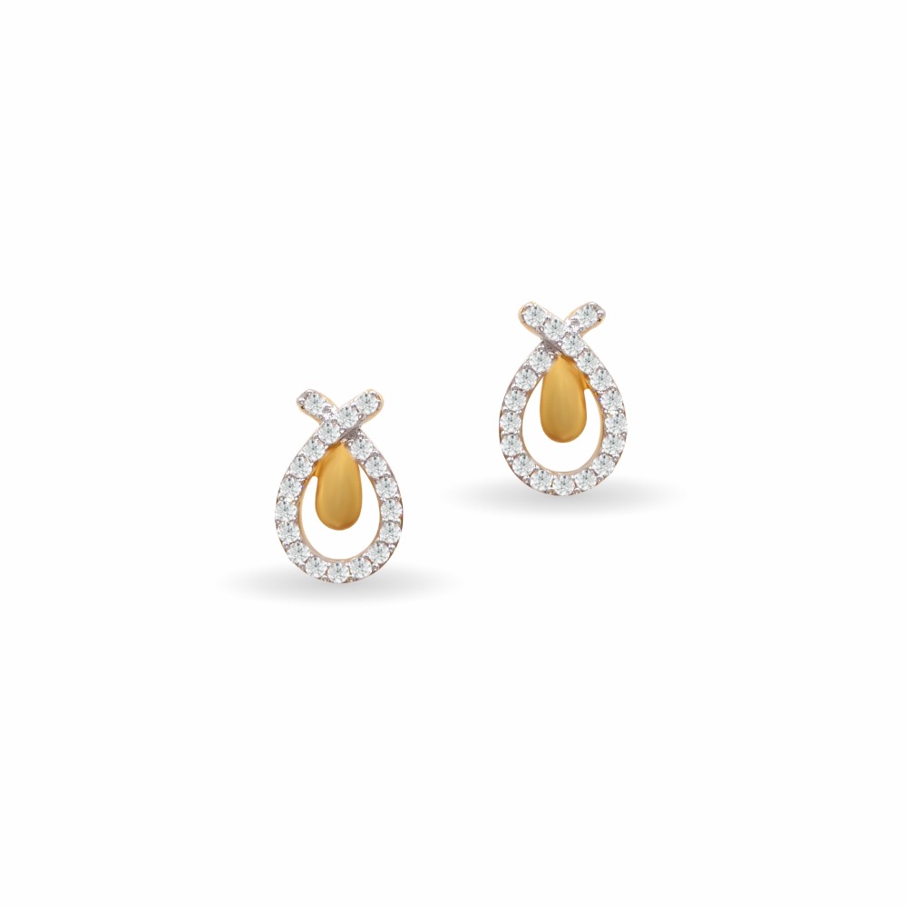 Fancy CZ 22k Gold Tops