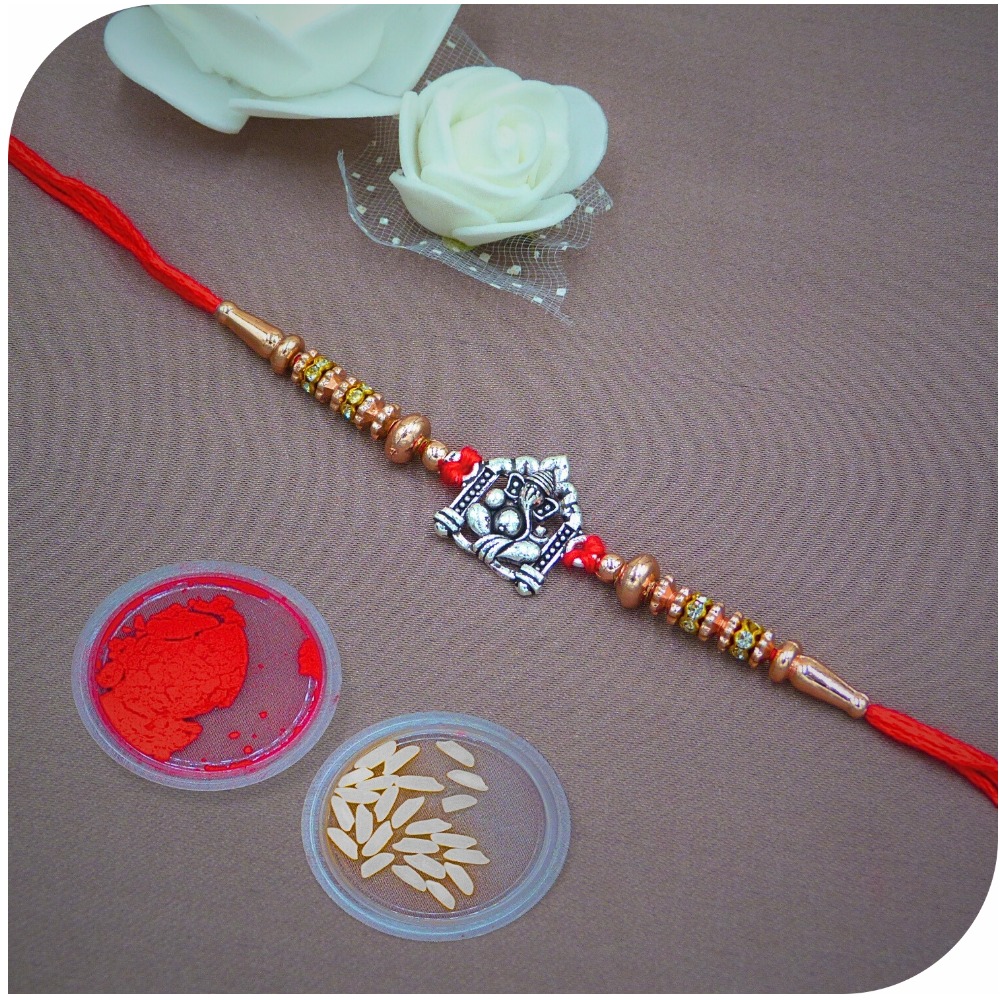 Ganesha Oxo 925 Silver Rakhi
