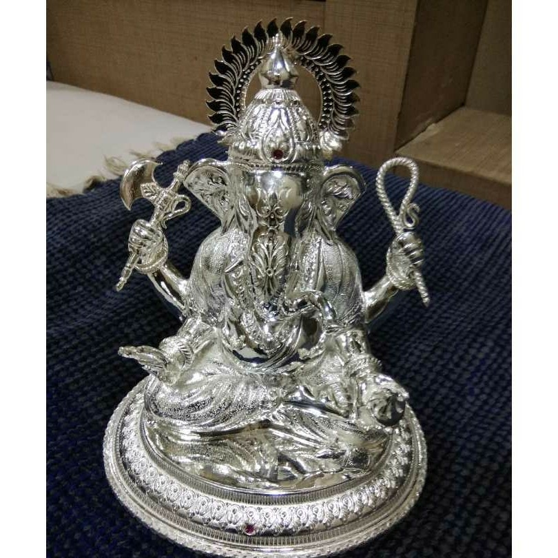 Lord Ganesh Silver Statue