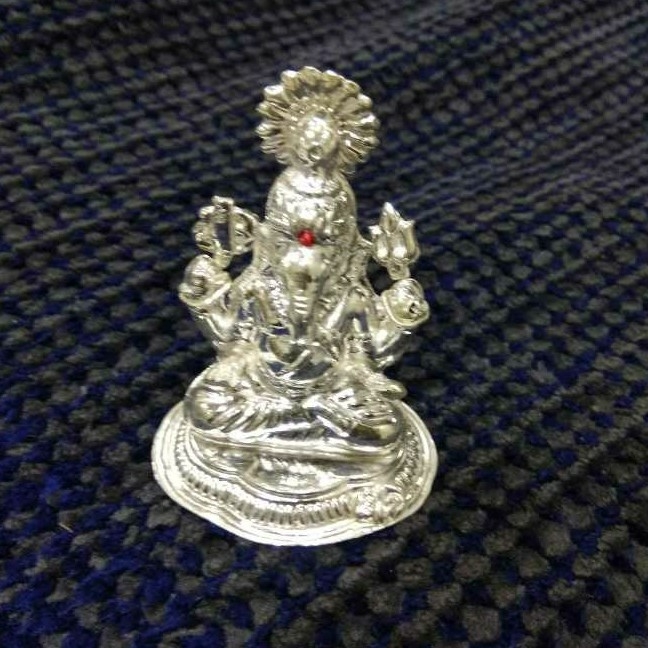 Lord Ganesh Silver Statue