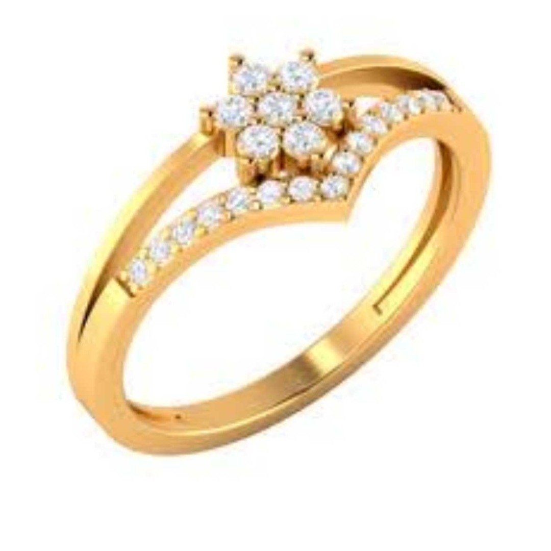 22KT Gold Ladies Indian Fancy Ring