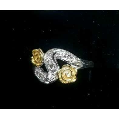 Silver Shiny Rose Unique Casting Ring