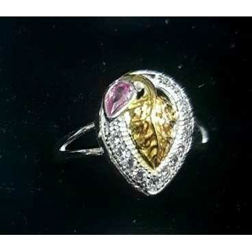 Silver Casting Bridegroom Indian Leaf Ring