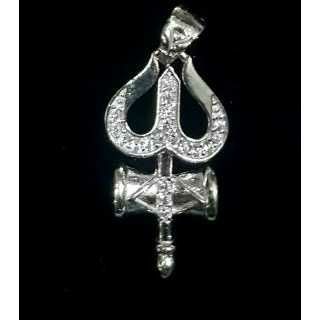 925 Silver Micro Casting Trishul Pendant