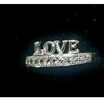 925 Silver Ladies Vaccum Casting Love Ring
