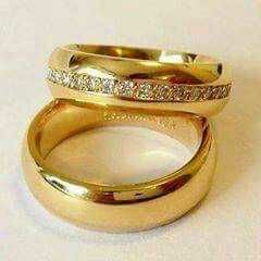 22K Gold Attractive Couple Rings
