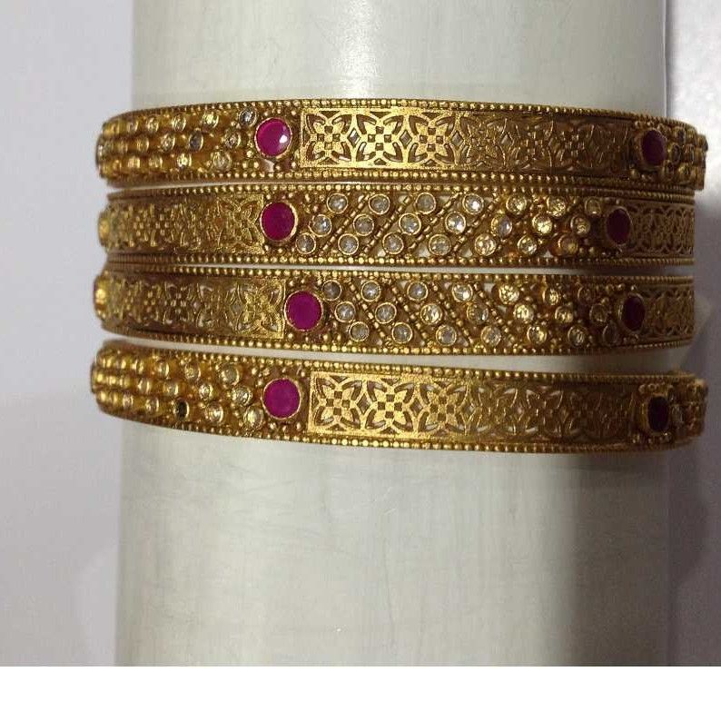 22KT Gold Antique Ladies Classic Bangles