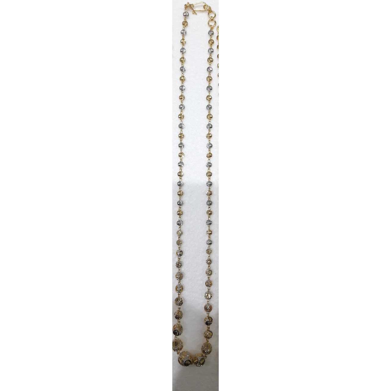 22KT Gold Vertical Long And Short Chain