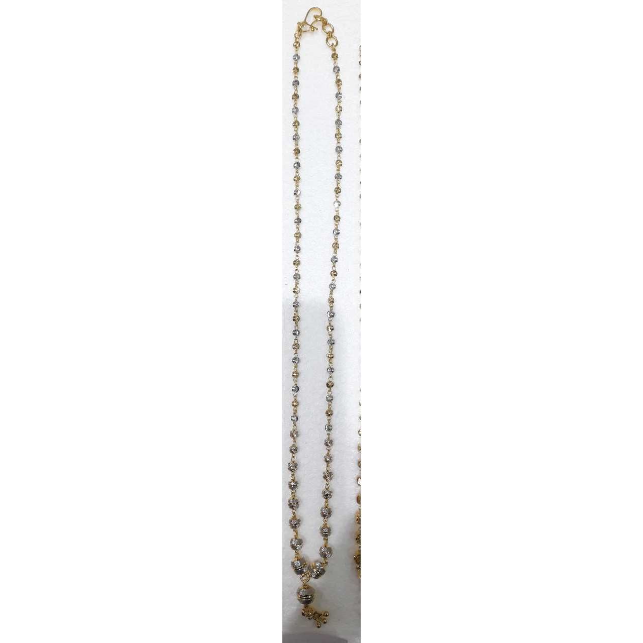 22KT Gold Vertical Long And Short Chain