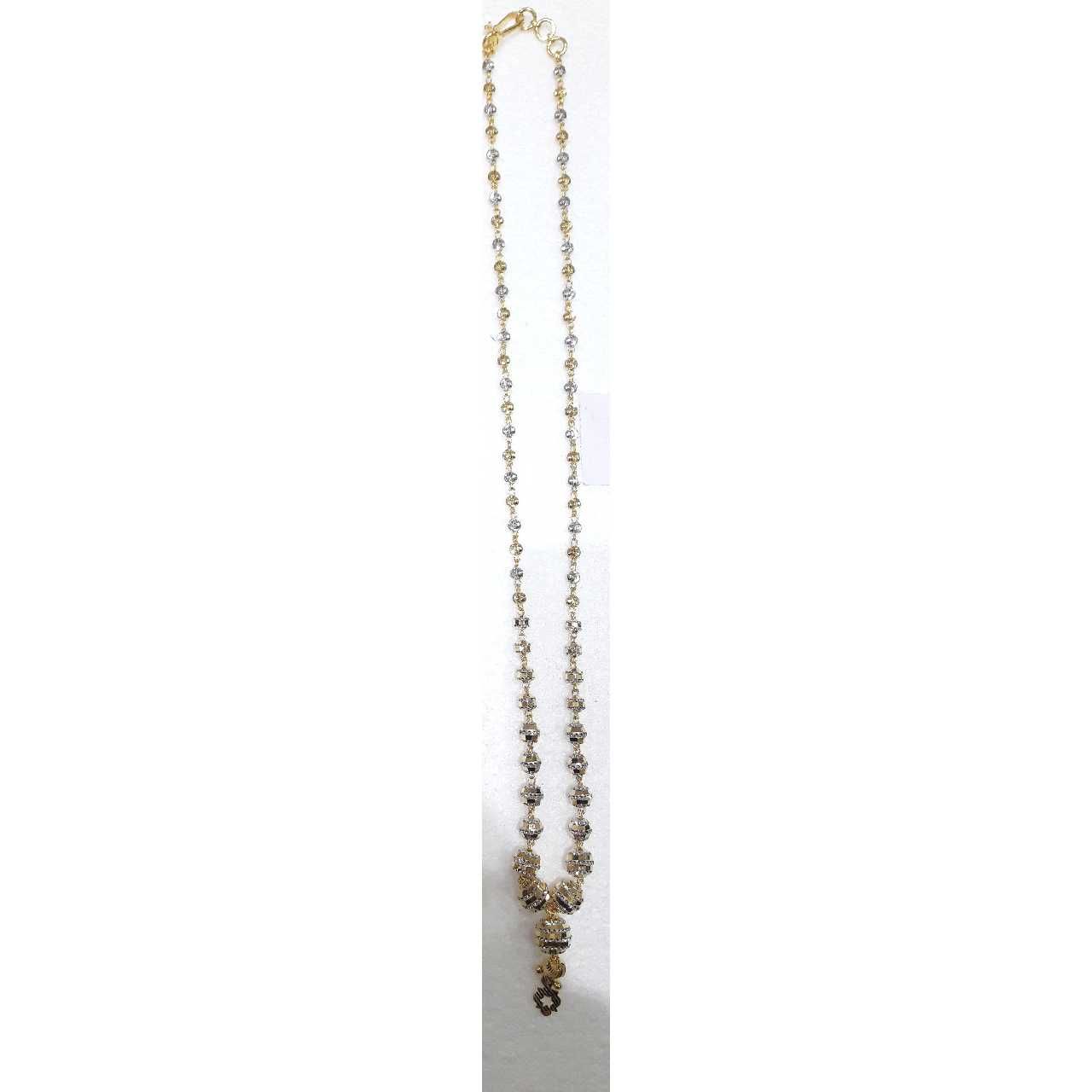 22KT Gold Vertical Long And Short Chain