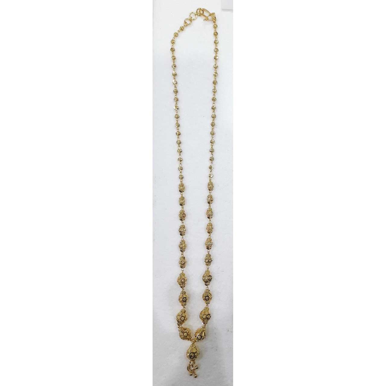 22KT Gold Vertical Long And Short Chain