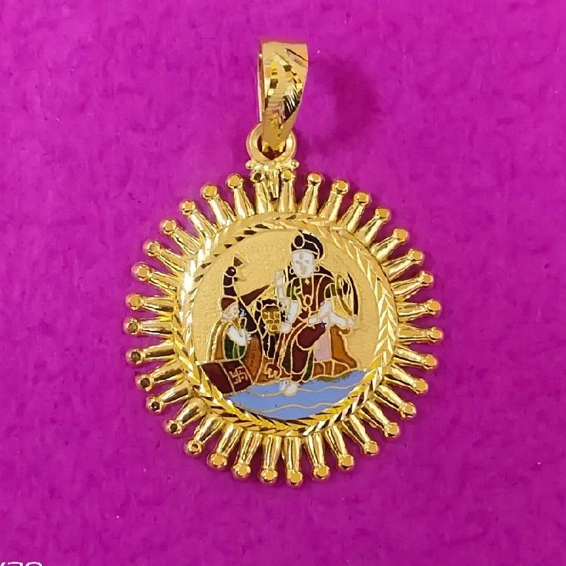 22kt. Gold Sury Kiran Vahanvati Ma Mina Pendant