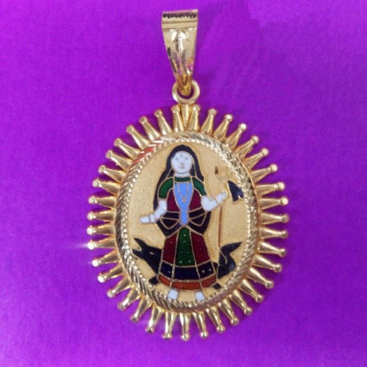 916 Gold Sury Kiran Khodiyar Ma Mina Pendant