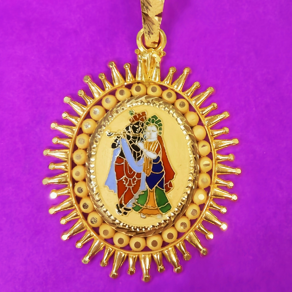 Radhakrishna mina pendant