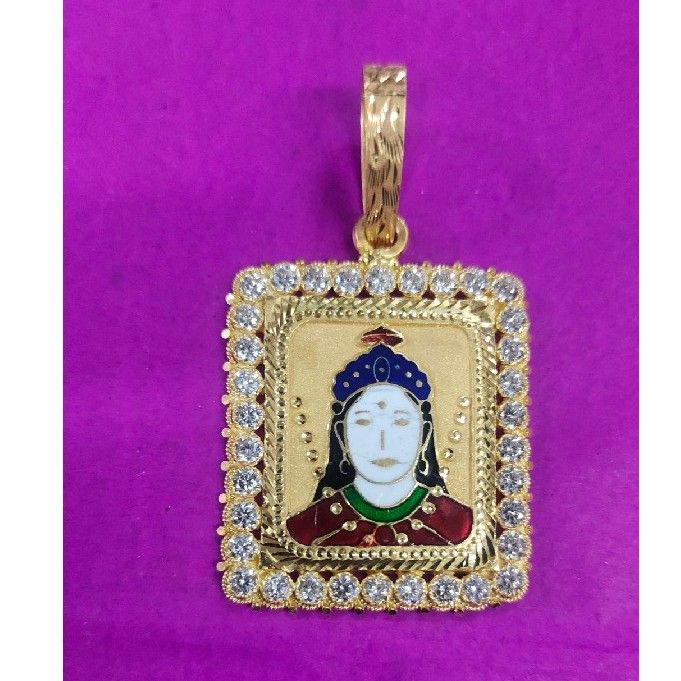 916 Gold Fancy Chehar Ma Mina Pendant