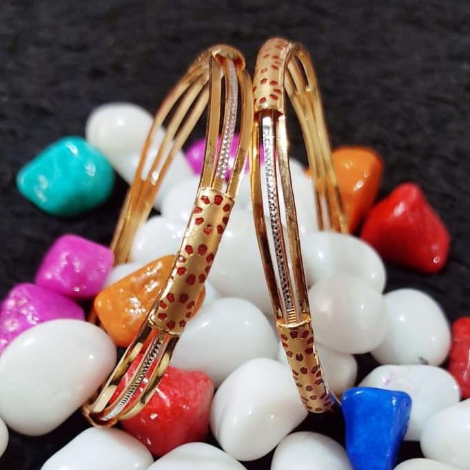 916 Gold Designer Copper Kadli Bangle