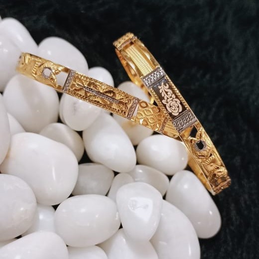 22K Gold Rose Design Copper Kadli