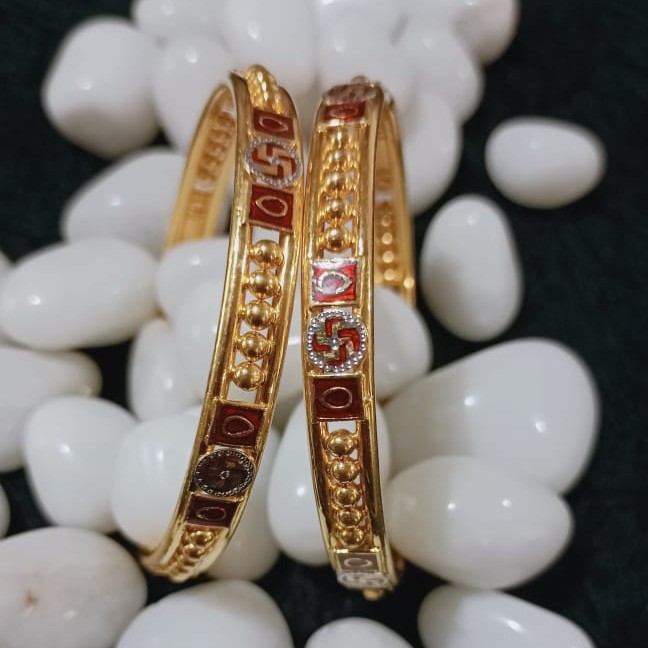 22K Gold Sathiya Design Copper Kadli